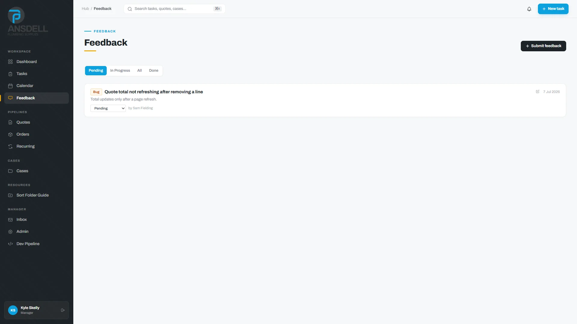 Ansdell Hub feedback