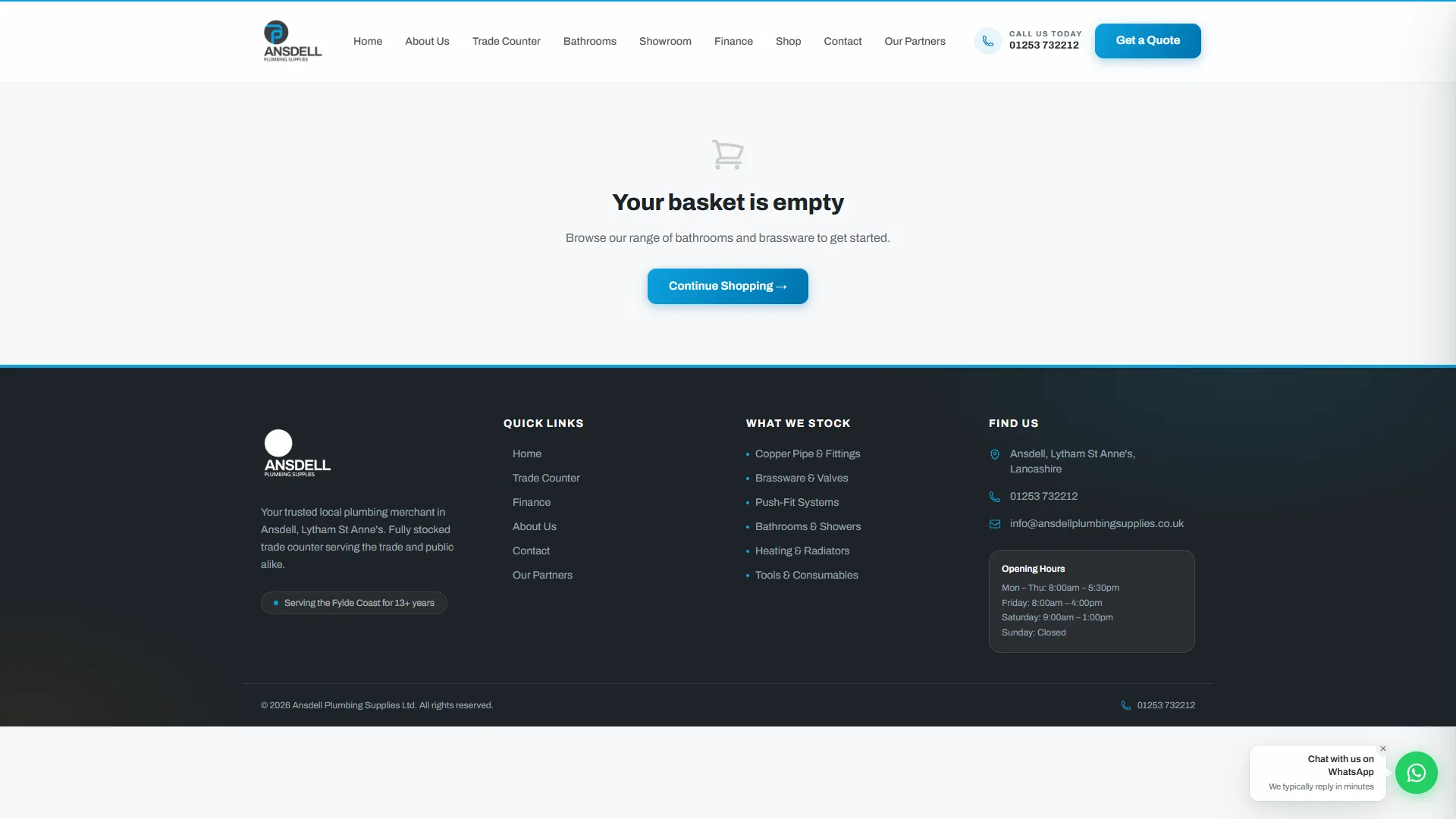 Ansdell basket page