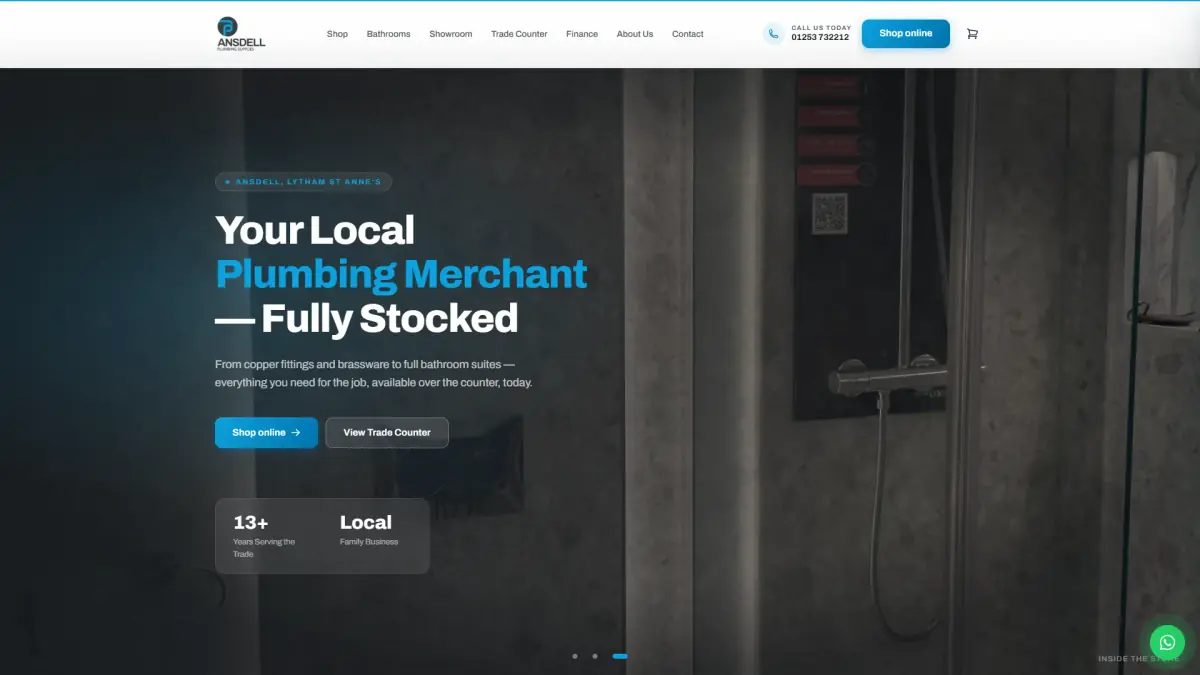Ansdell Plumbing Supplies — homepage