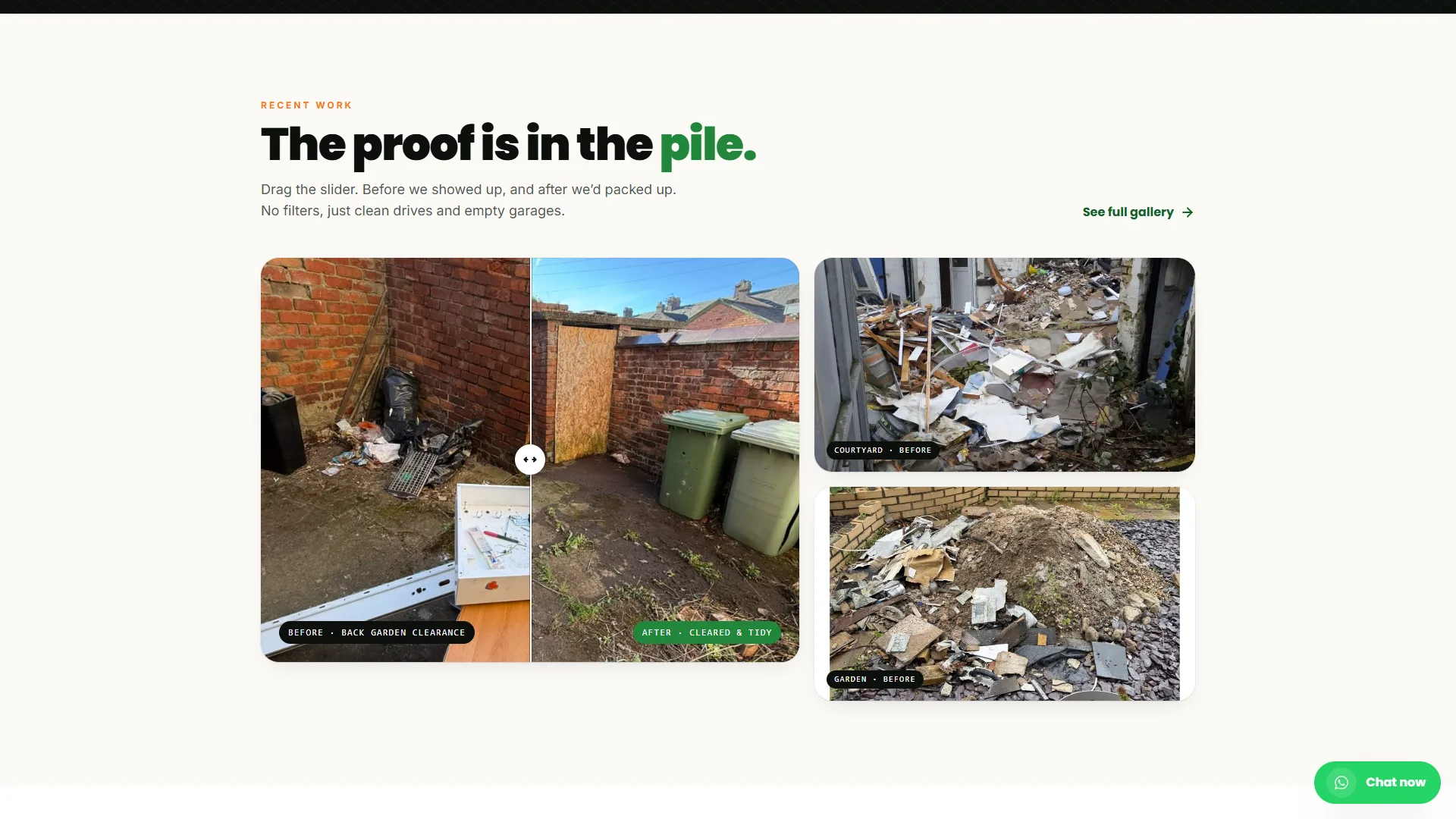 Dirt Cheap three-step process section