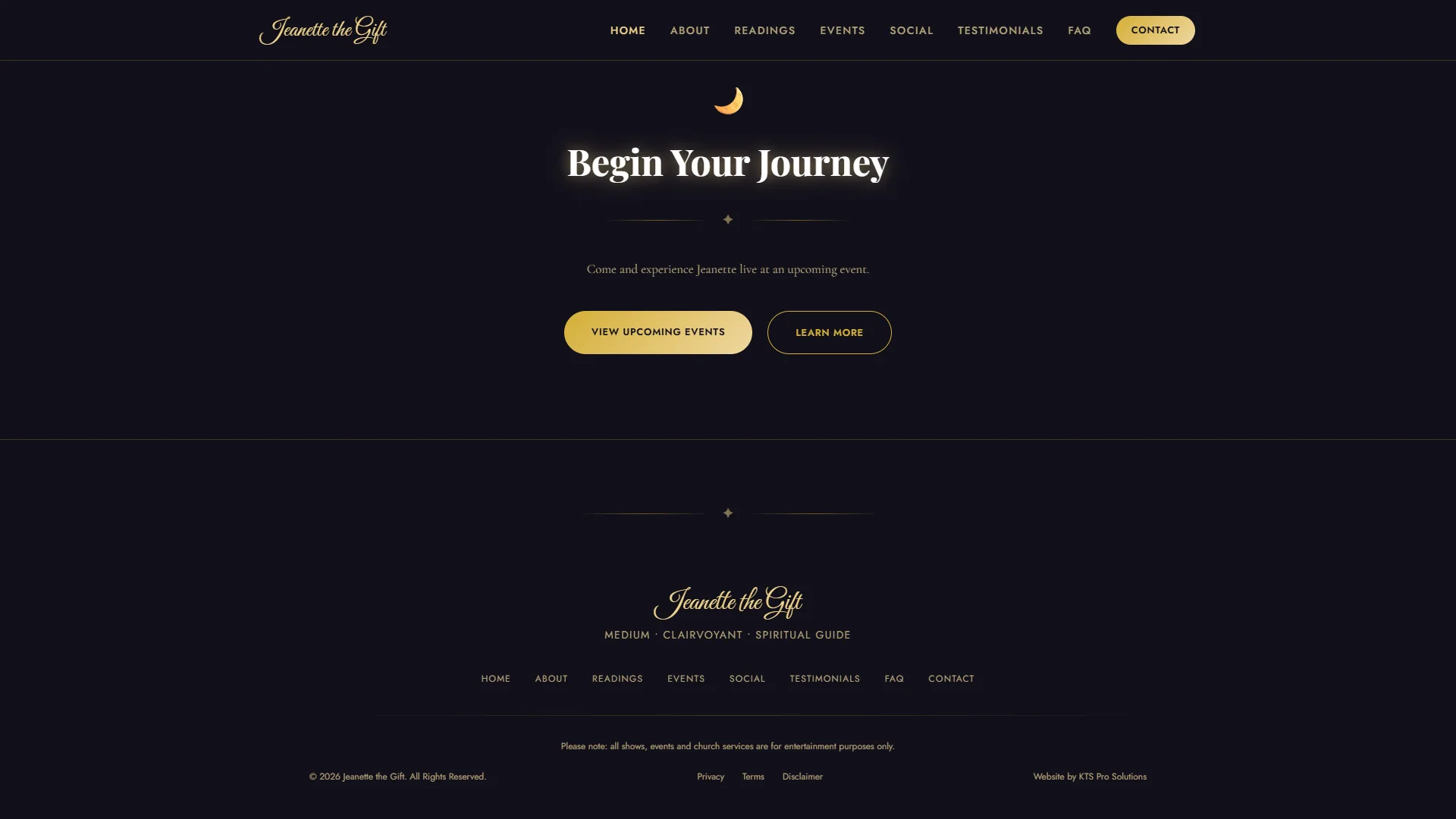 Custom site footer